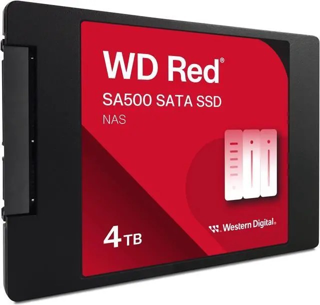 WD Red SA500 2.5" NAS SSD SATA 6Gbp/s Solid State Drive, 4TB - WDS400T2R0A