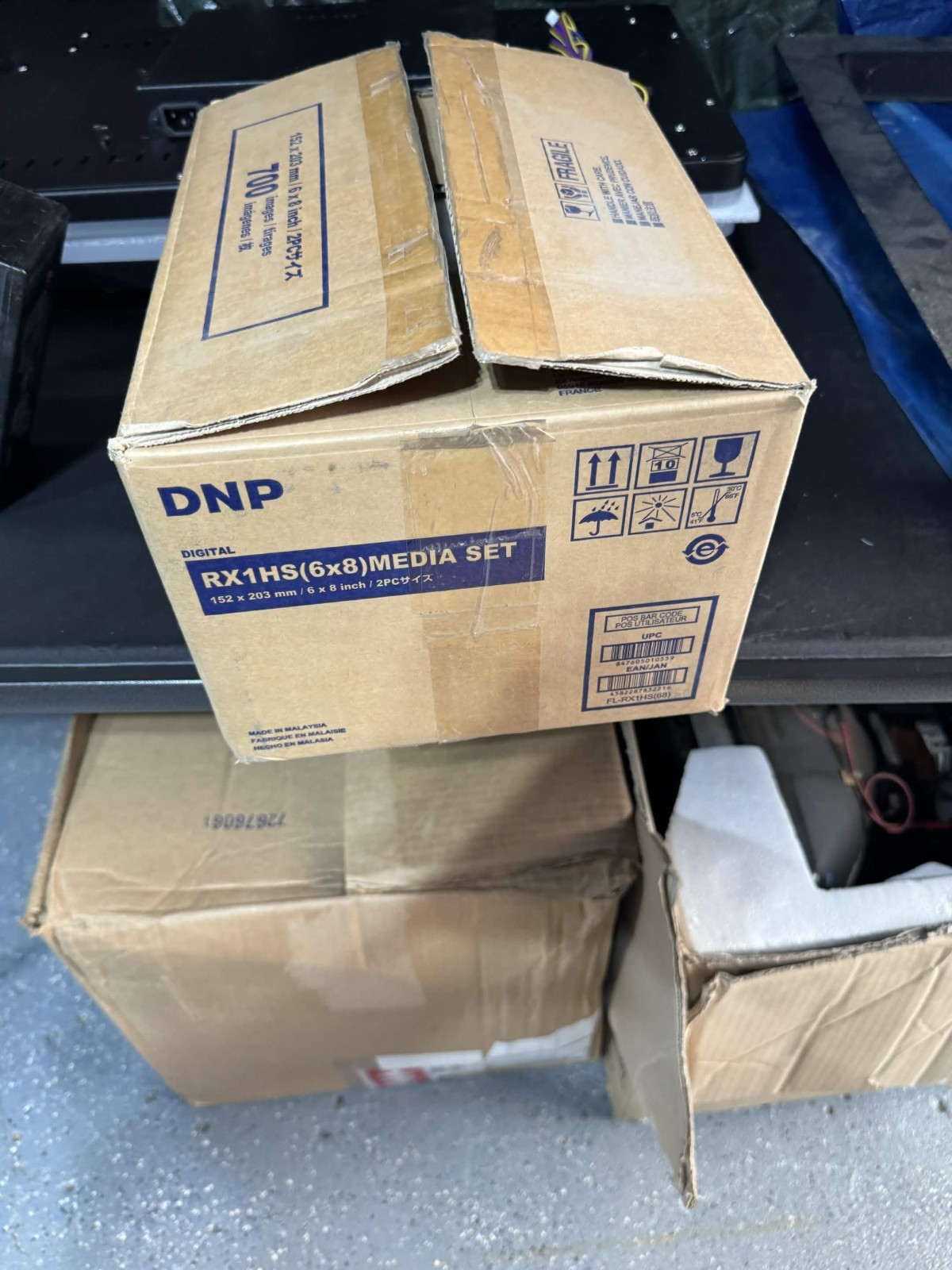 open box dnP DIGITAL RX1HS 6X8 Media Kit 350 IMAGES 2 ROLLS 700 IMAGES