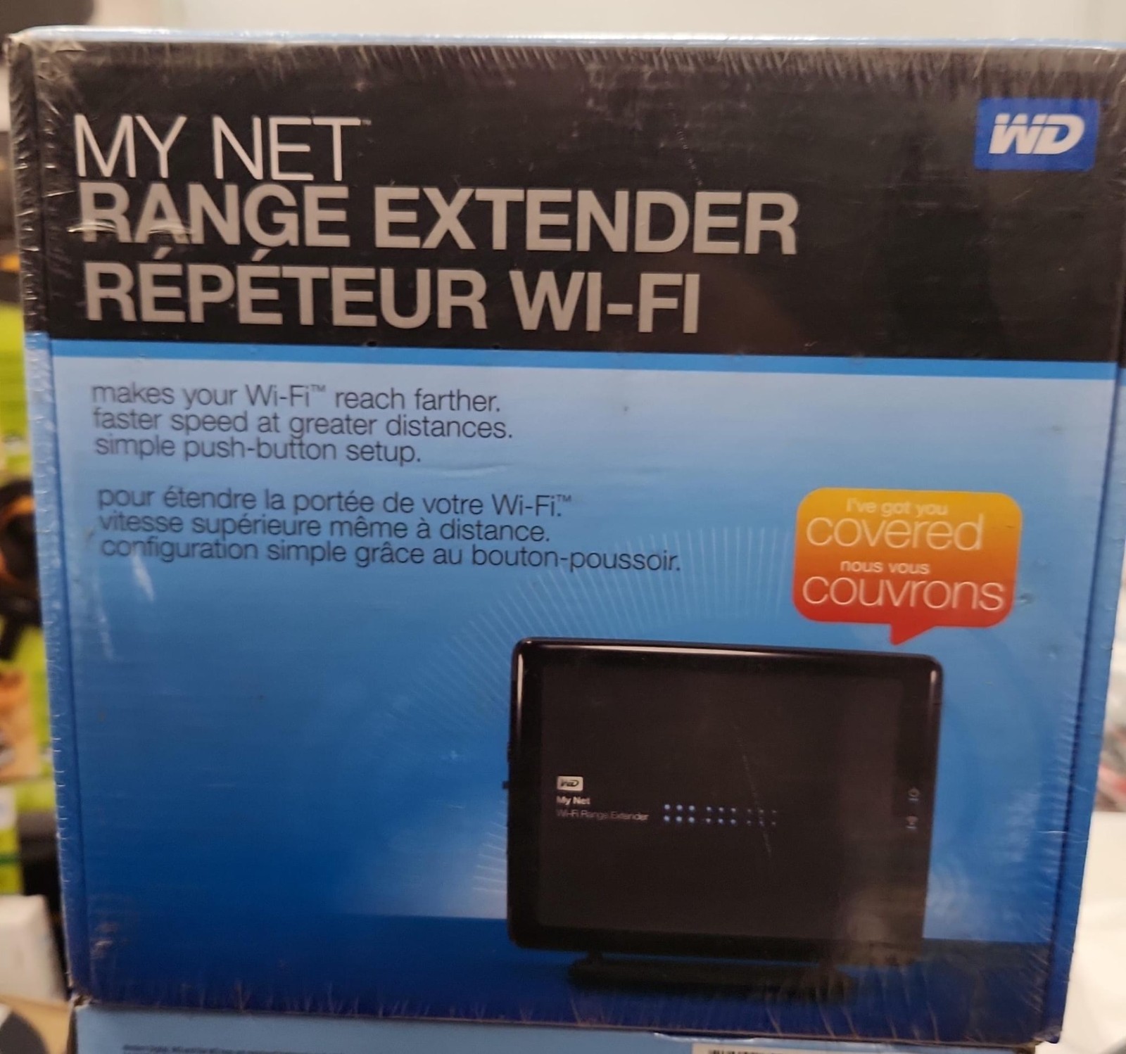 WD My Net WIFI Dual Band Wireless Network Range Extender Black New