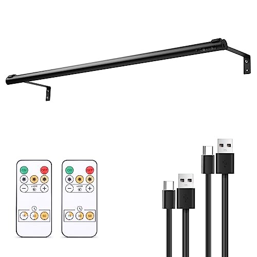 Battery Operated Wireless Picture Light，Rechargeable/Plugged in 31.5inch Black