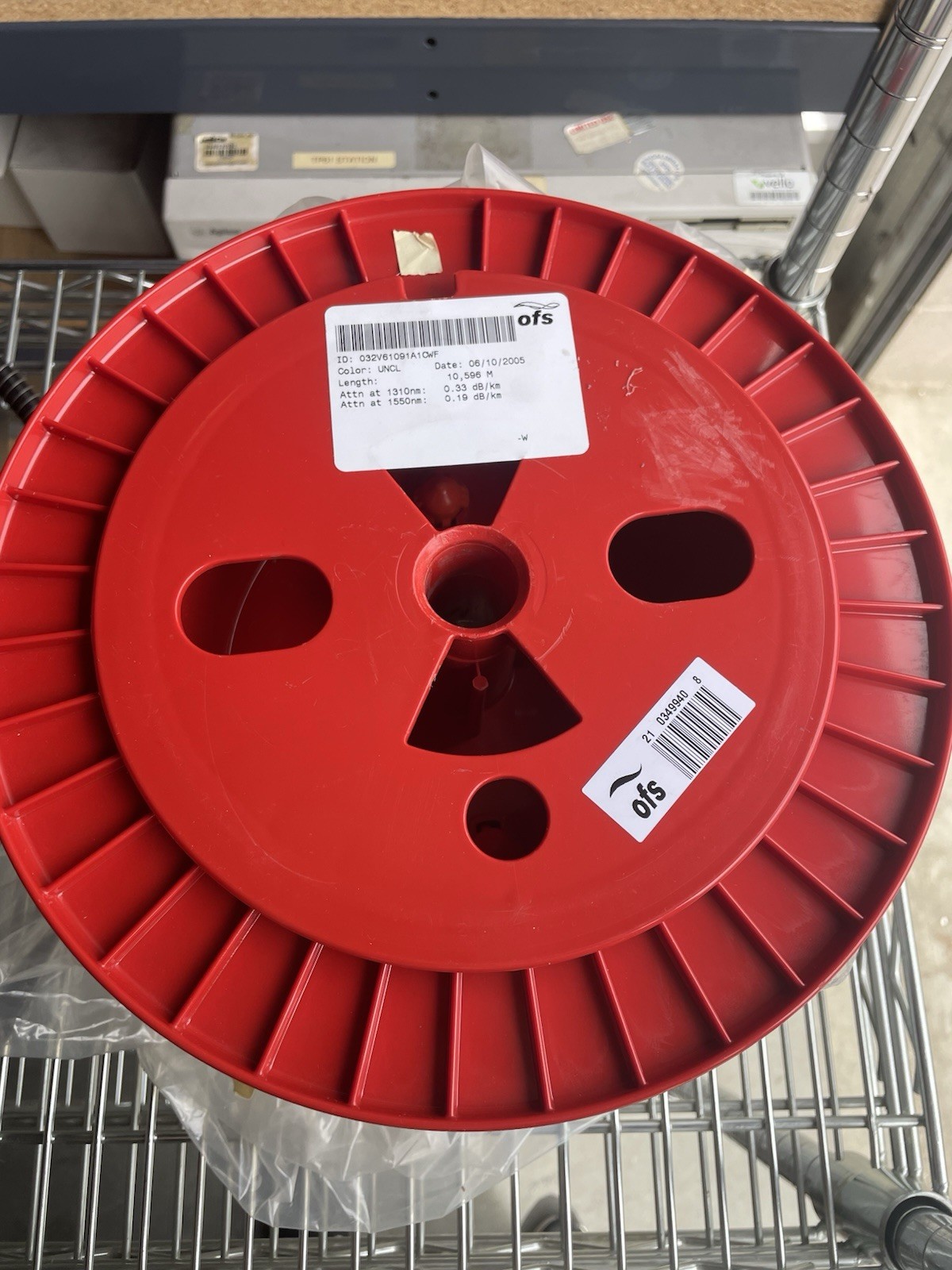 OFS (Optical Fiber Solutions) Single-Mode Optical Fiber 032V61091A1CWF 10,596 M