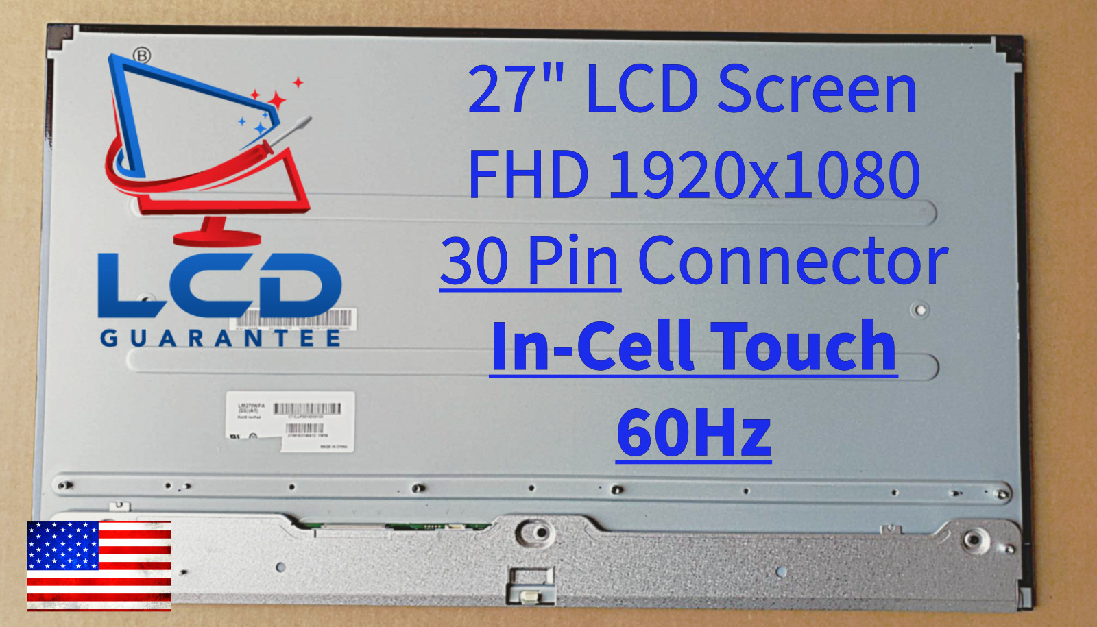 HP 27-D 27-d0244 27" Borderless LCD Screen All-in-One Touchscreen FHD LM270WFA