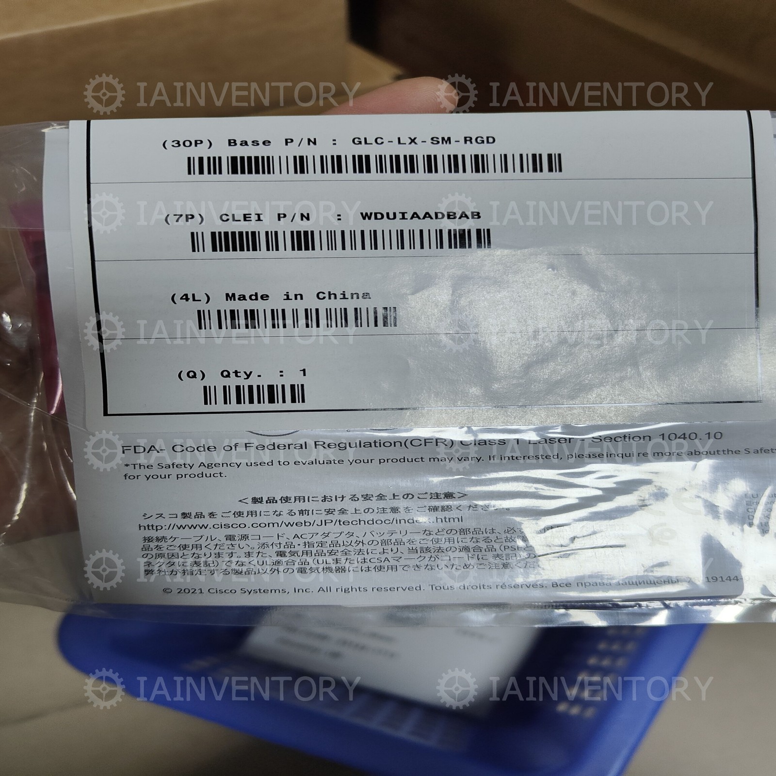 1PC NEW Cisco GLC-LX-SM-RGD With Warranty In Stock