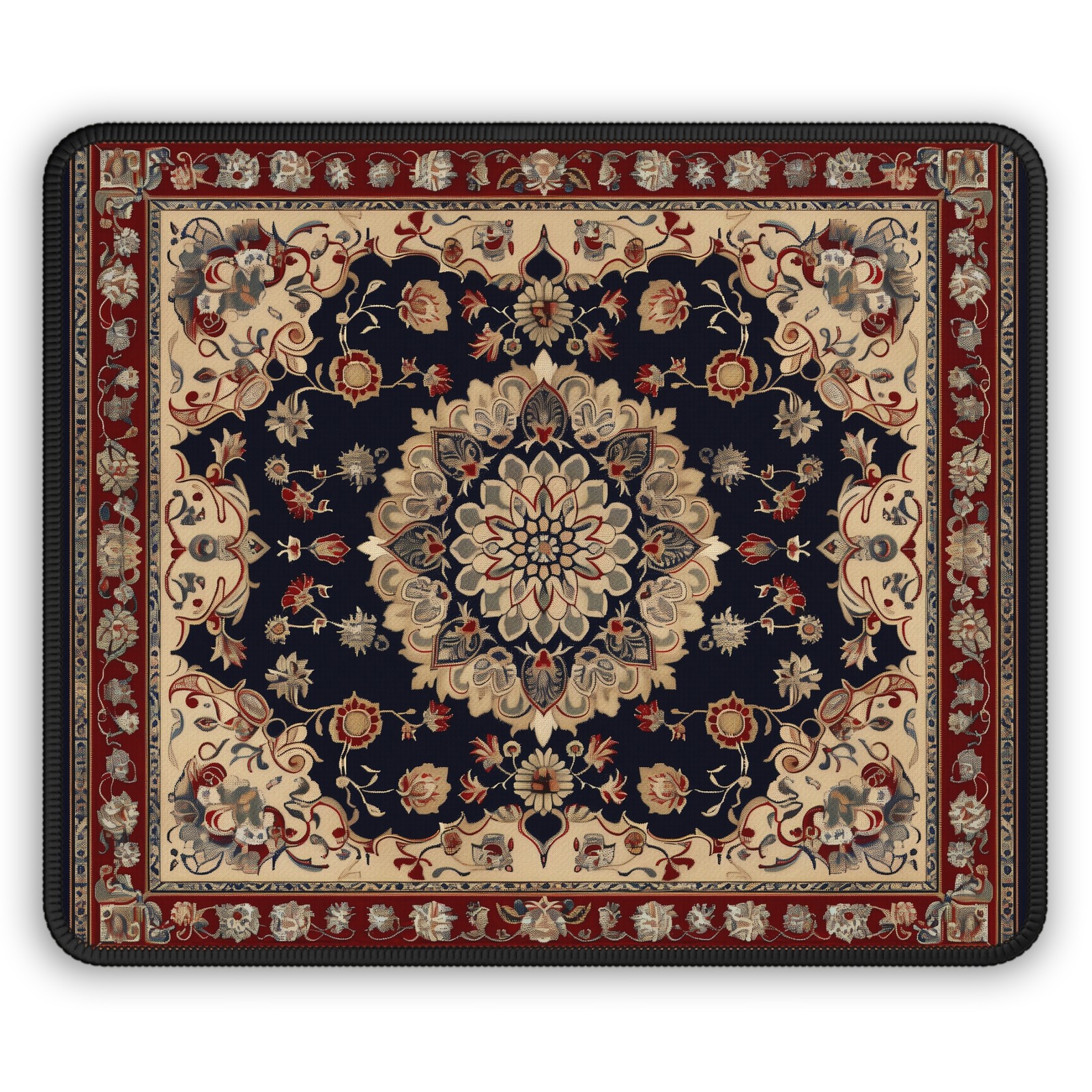 Beautiful Detailed Oriental Rug Design - Stitched Edge Premium Quality Mouse Pad