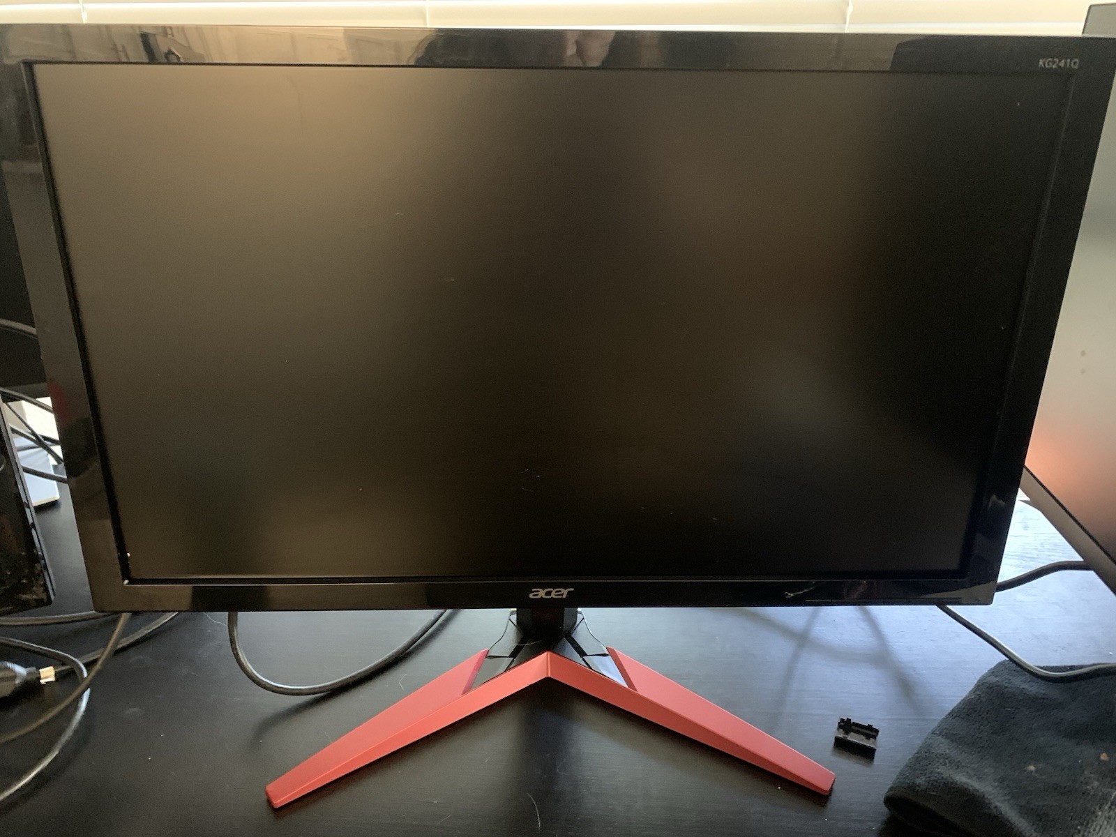 Acer Monitor 23.6" with red Stand. Excellent Shape I Have 2