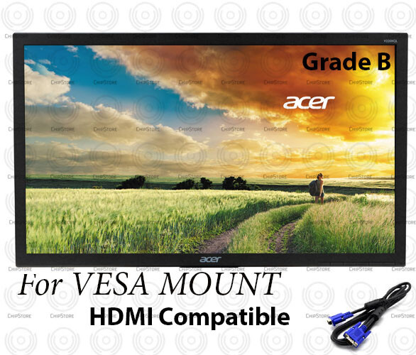 Name Brand 22" HDMI Monitor LCD for Desktop computer monitor Grade-B VESA MOUNT