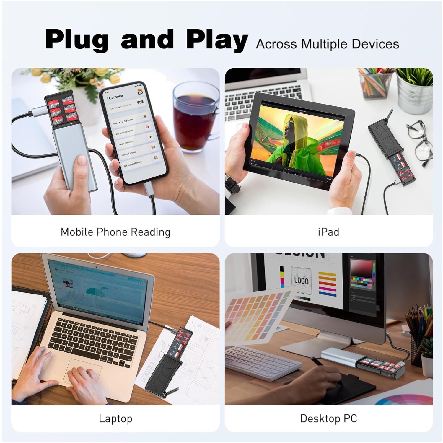 Multi-Functional SD Card Holder for Camera