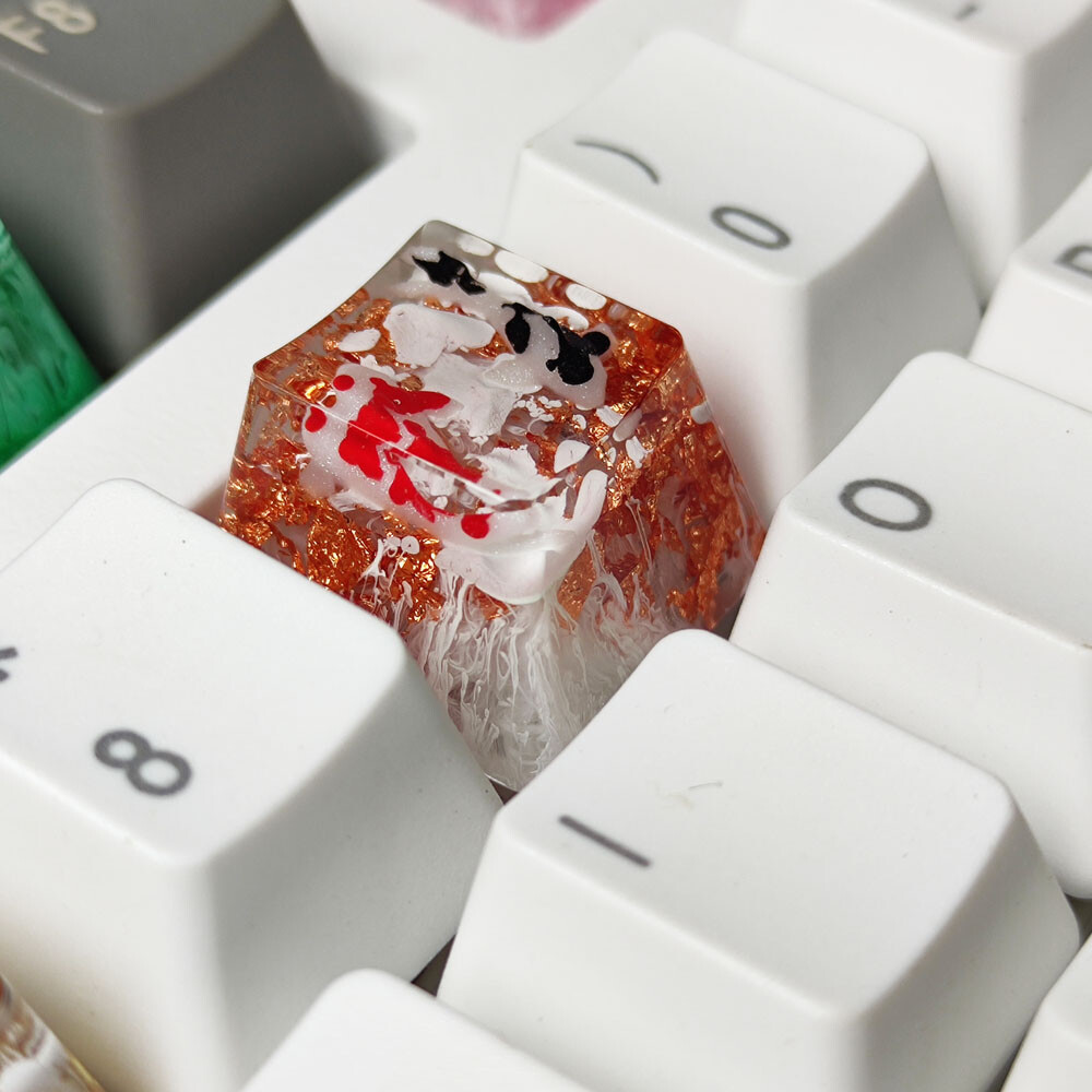 New Handmade Backlit Key Cap For Cherry MX Mechanical Resin Artisan Keycaps 1U