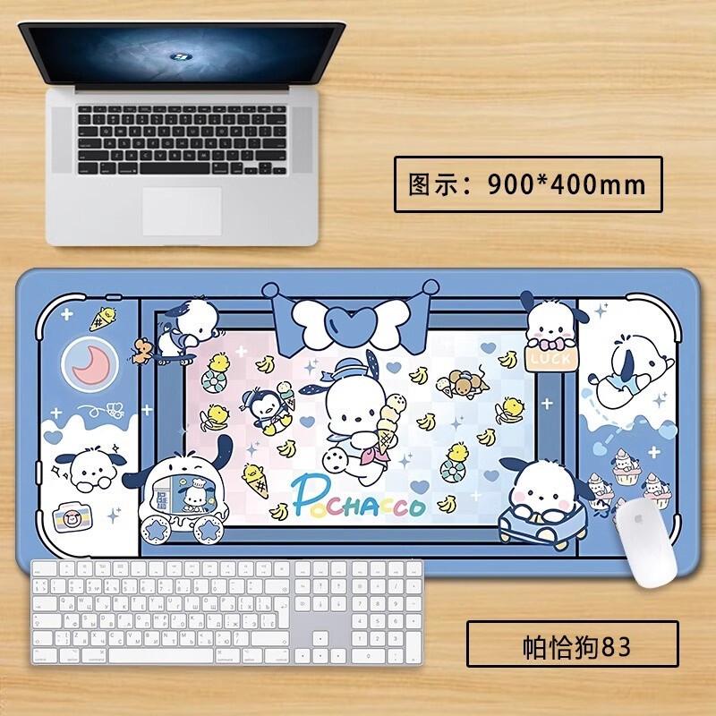 Cartoon Pochacco Mouse Pad Large Keyboard Pads Game Silicone Table Mat Gift