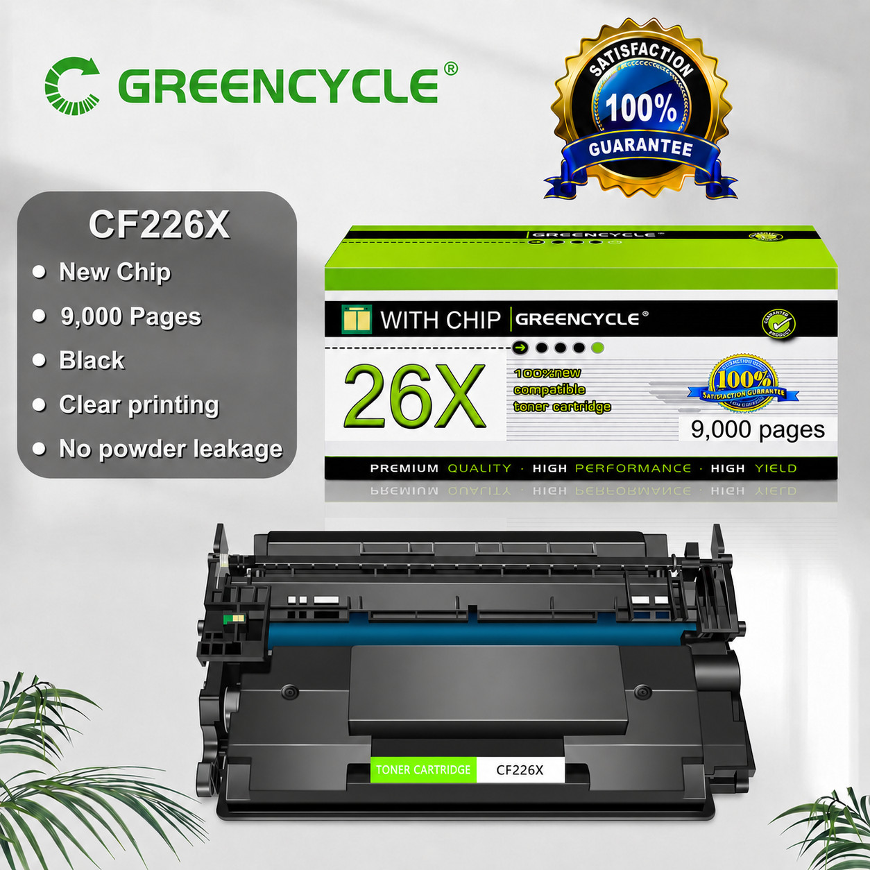 1PK For HP Laserjet Pro M402n MFP High Yield CF226X 26X Black Toner Cartridge