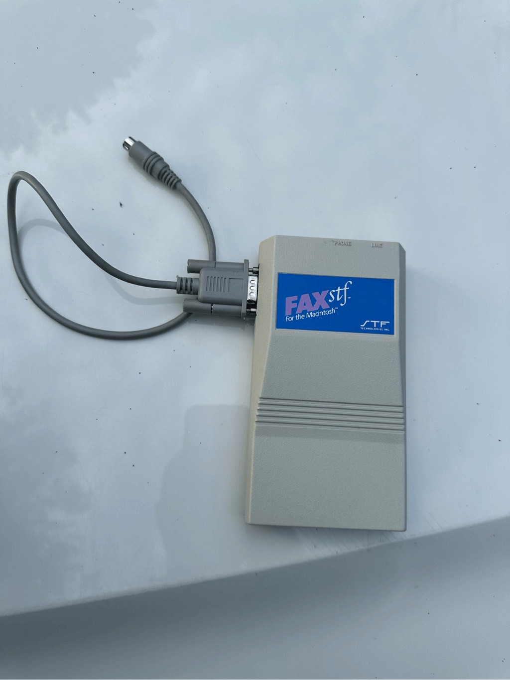 Vintage STF Technologies FAXstf External Fax Modem for Macintosh – Untested