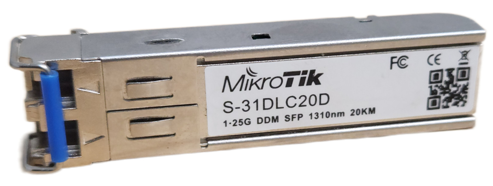 MikroTik S-31DLC20D 1.25G SFP Module 20KM 1310nm DDM