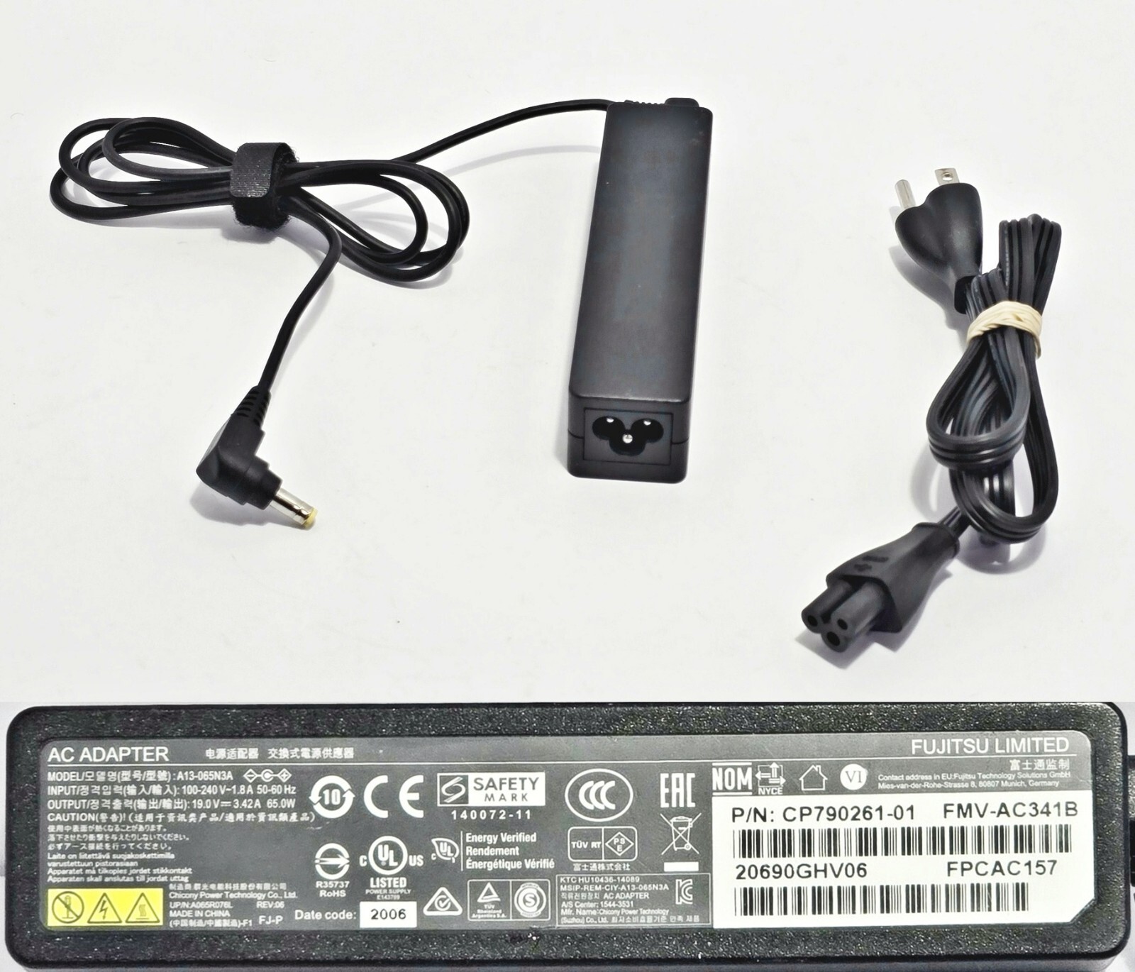 Genuine Fujitsu AC Adapter A13-065N3A  ADP-65MD B 19V 3.42A Laptop Charger 65W