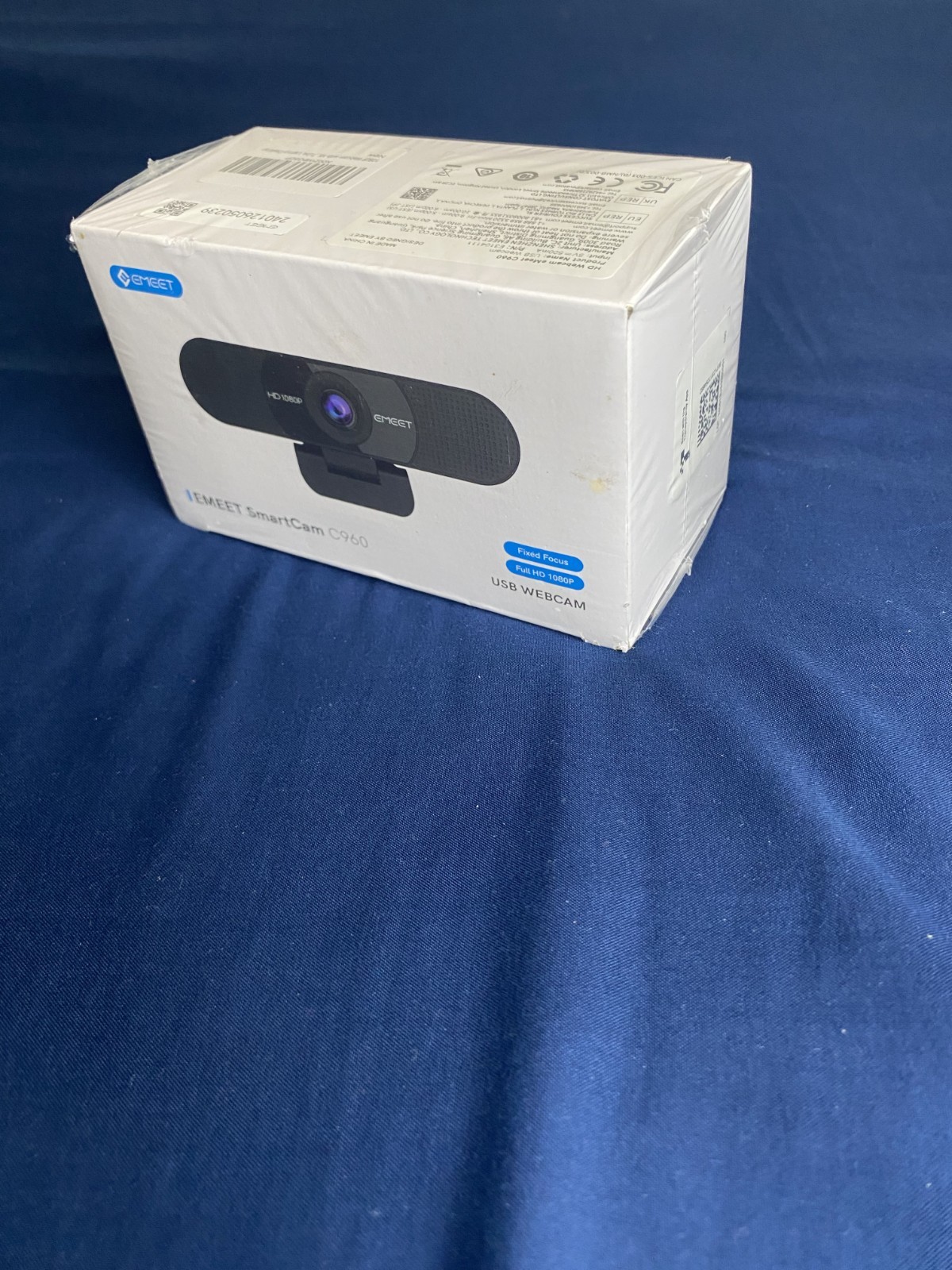 EMEET SmartCam C960, 1080p USB Webcam - Black, fixed focus, full HD, new
