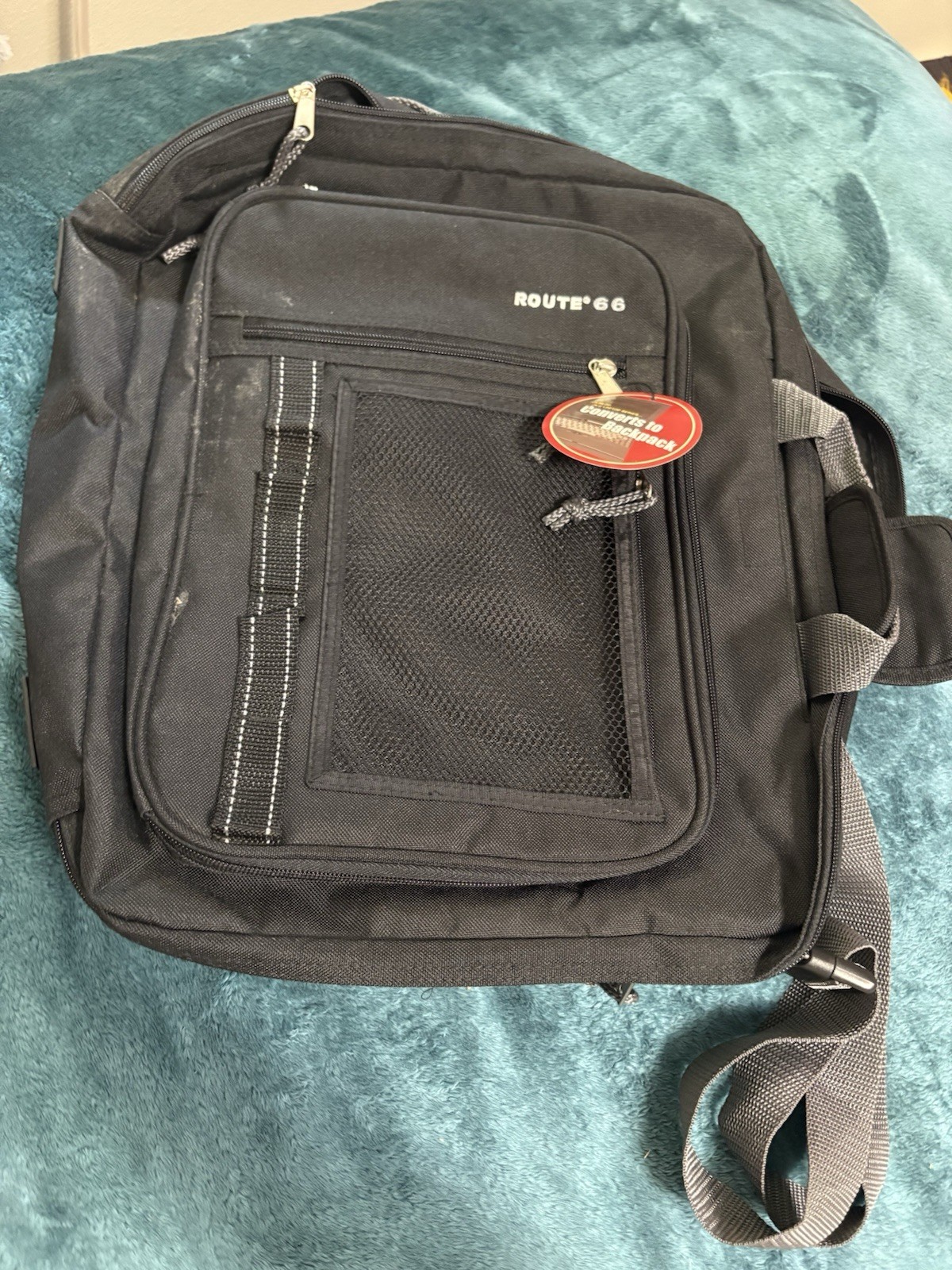 Route 66 Convertible Laptop Backpack Messenger Bag W/ Tag & Bonus Mousepad VTG