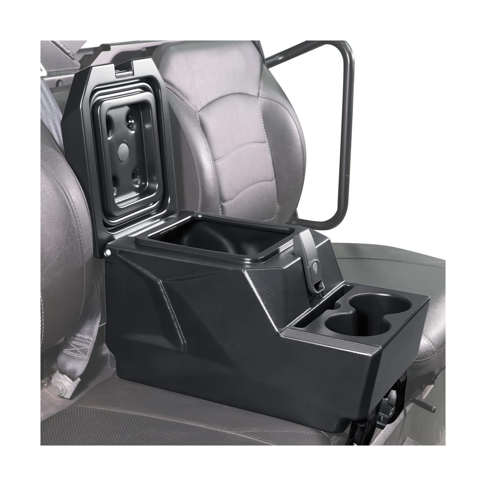 StarknightMT UTV Center Console Armrest Box with Cup Holders, Universal Fit B...