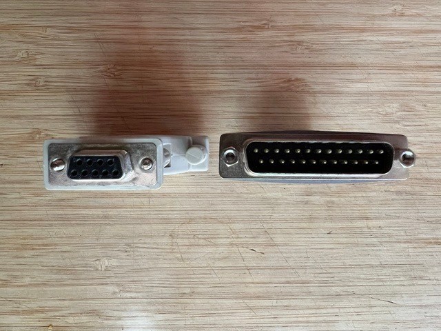TWO (2) D-Sub Serial DB9 9-Pin Female to DB25 25-Pin Male Adapter