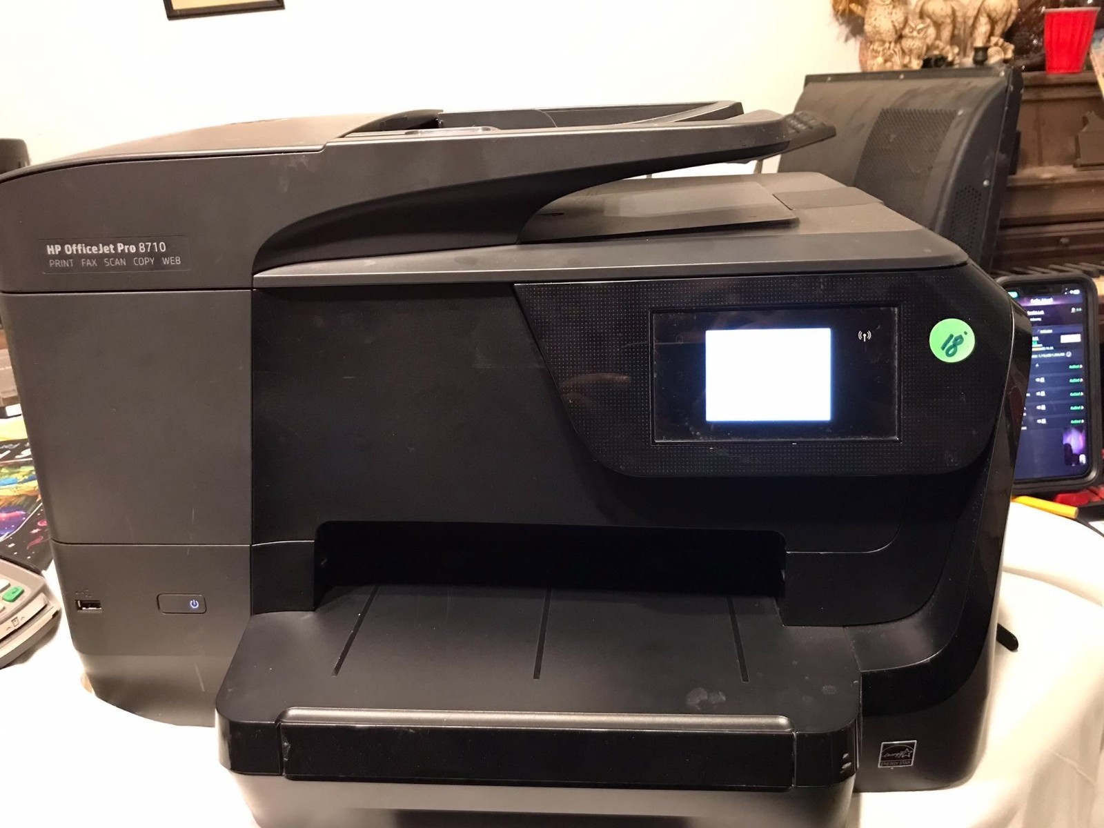 HP OfficeJet Pro 8710 All-in-One Printer FOR PARTS Printhead Error 0xc19a0023
