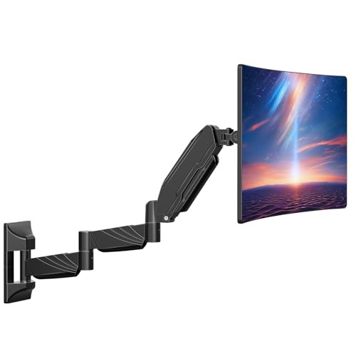  Long Arm Monitor Wall Mount for Max 32 inch Computer Screen, Extra Long 