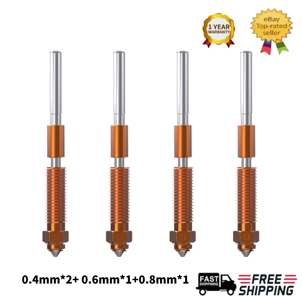Quick-Swap 3D Printer Nozzle Kit, Nozzles Copper Alloy for K1C/Ender-3 V3/Plus