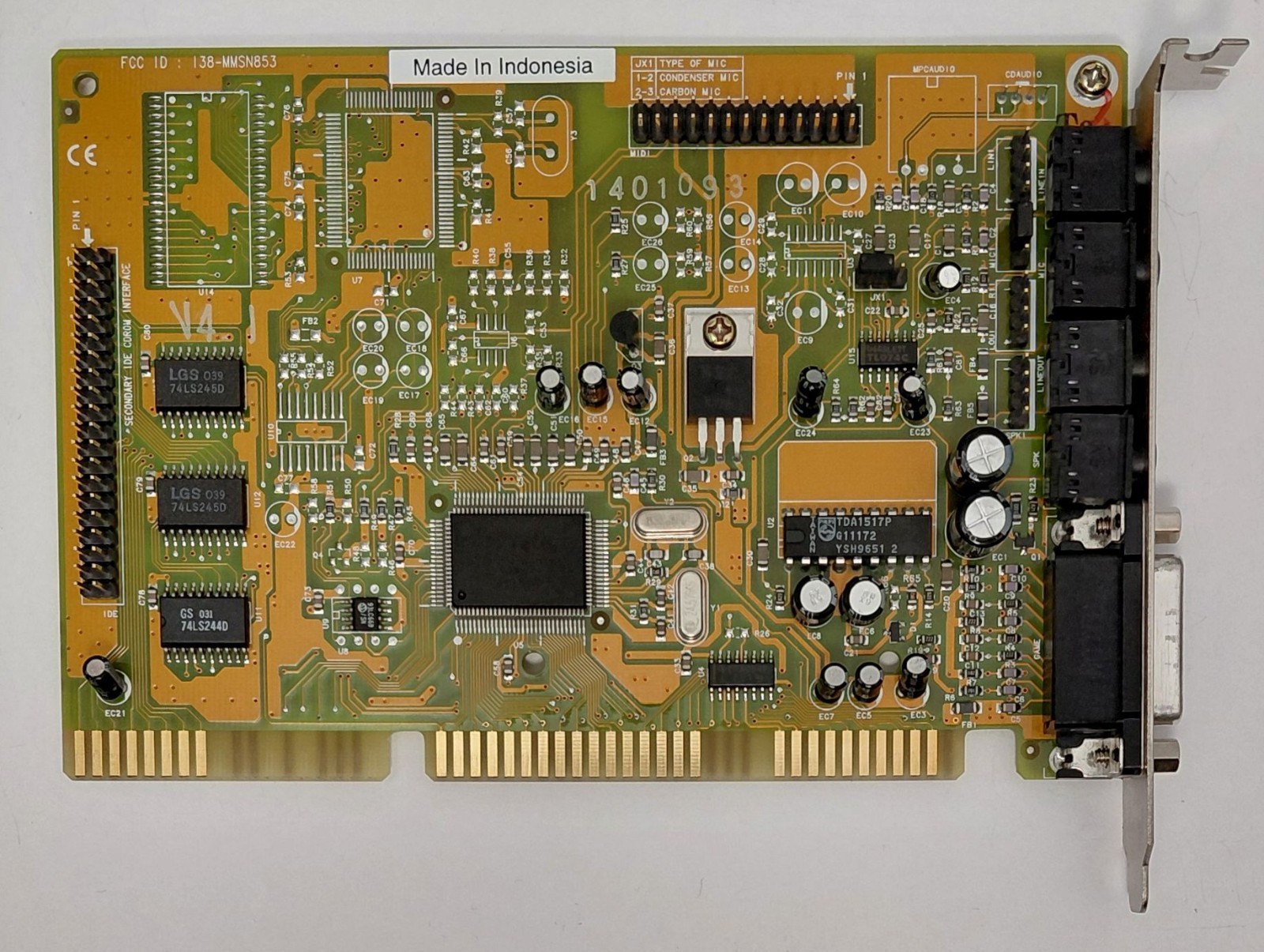 Aztech Sound Galaxy Pro 16III PNP ISA Sound Card (I38-MMSN853, AZT-2320, 1996)
