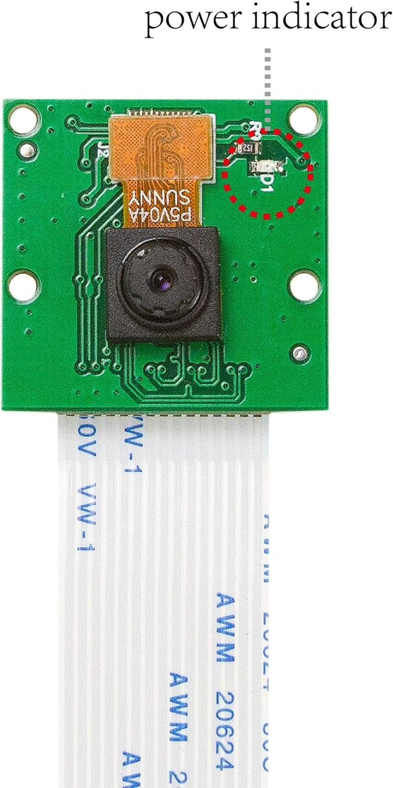 5MP Camera for Raspberry Pi, 1080P HD OV5647 Camera Module V1 for Raspberry P...