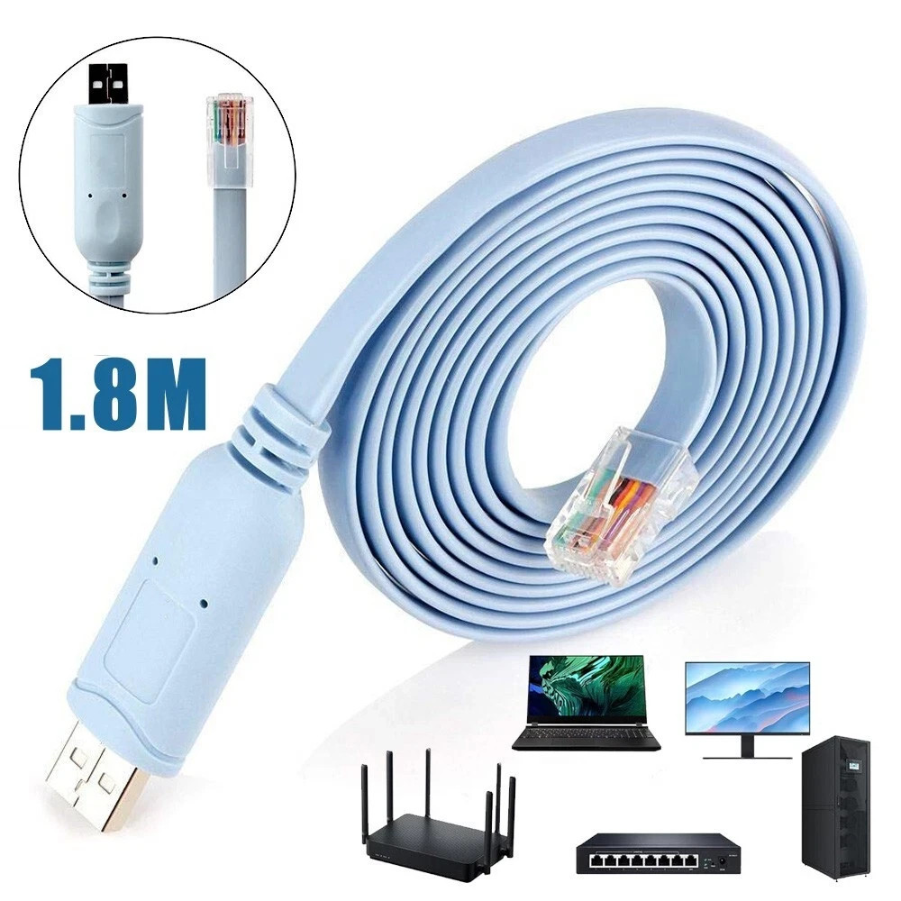USB to RJ45 Console Cable for Cisco Router Switch | Windows Mac Linux