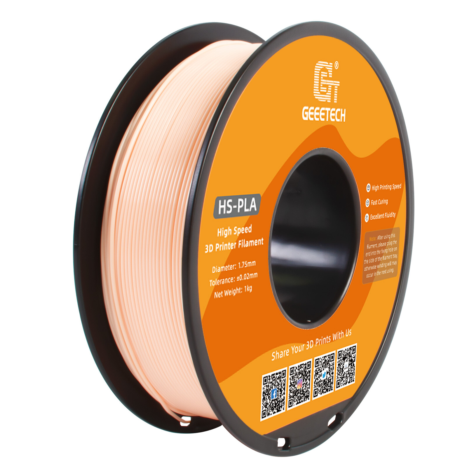 1kg/roll 1.75mm Geetech 3D Printer Filaments PLA/PETG/TPU/ABS/Marble/Silk/Matte
