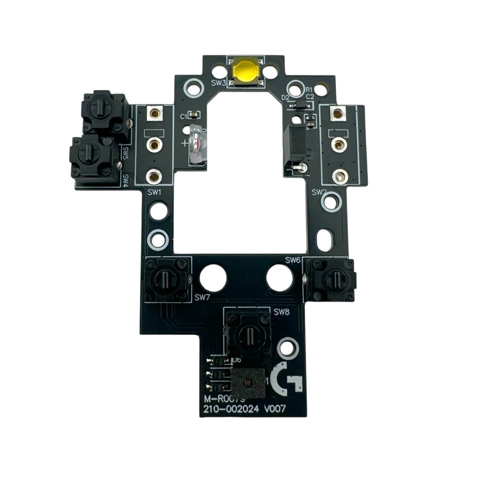 Hot-Swap Mouse Switch Board Replacement for Logitech G604 Wireless W/ Feet