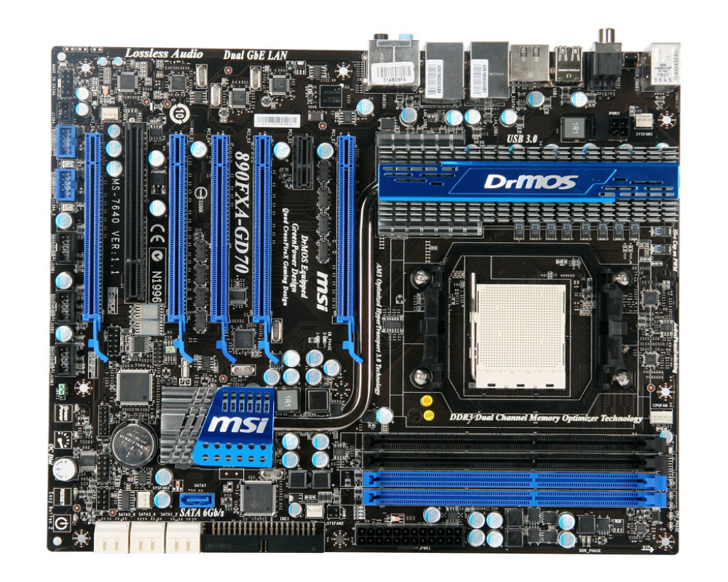 For MSI 890FXA-GD70 motherboard 890FX AM3/AM3+ 4*DDR3 64G ATX Tested ok