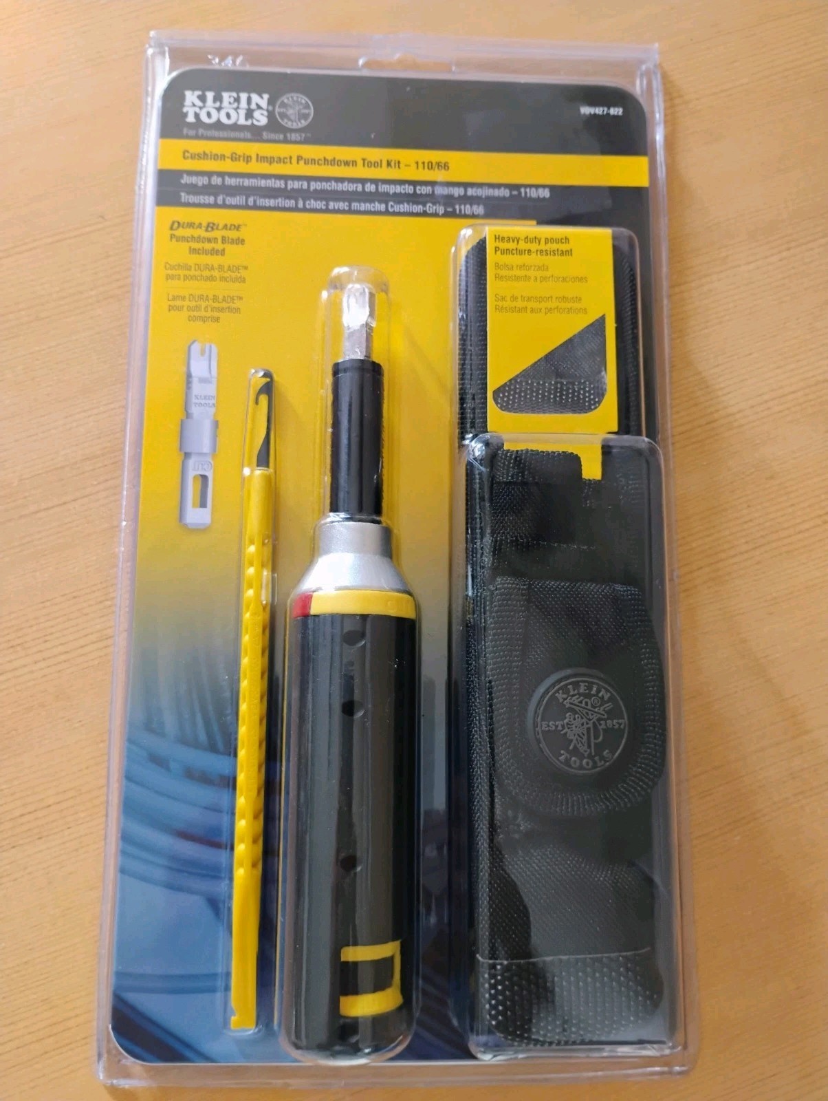 Klein Tools Cushion-Grip Impact Punchdown Tool Kit - 110/66 Dura Blade 