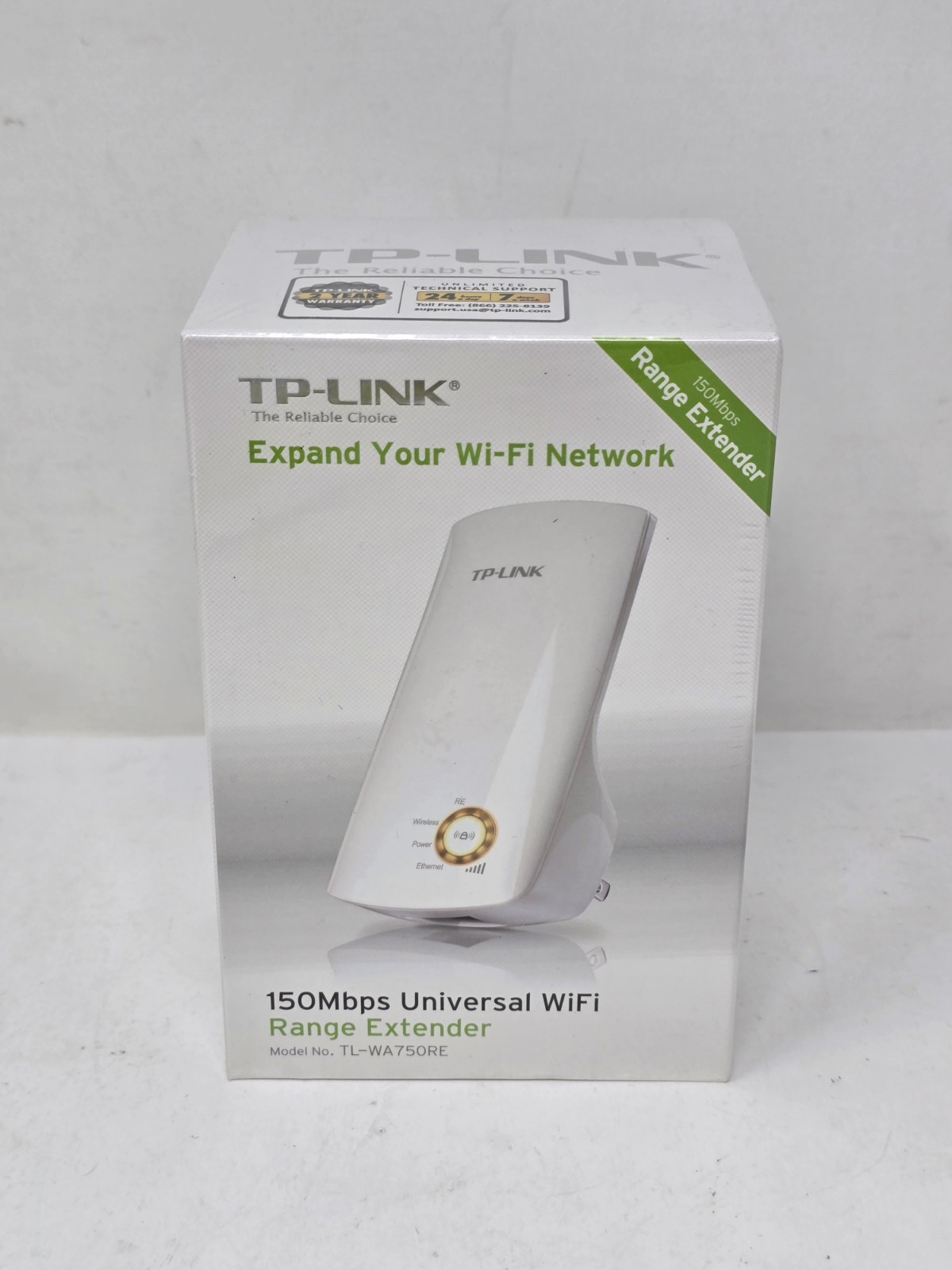 TP-LINK 150Mbps Universal Wi-Fi Range Extender TL-WA750RE - New & Sealed