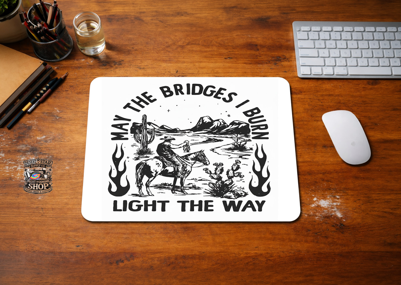 Custom Printed Mouse Pad – Non-Slip Rubber Base – Waterproof Fabric – Gaming