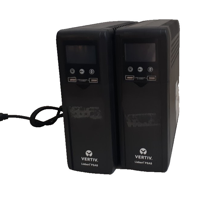 Lot of 2 Vertiv Liebert PSA5 UPS Battery Backup Uninterruptible Power Supply