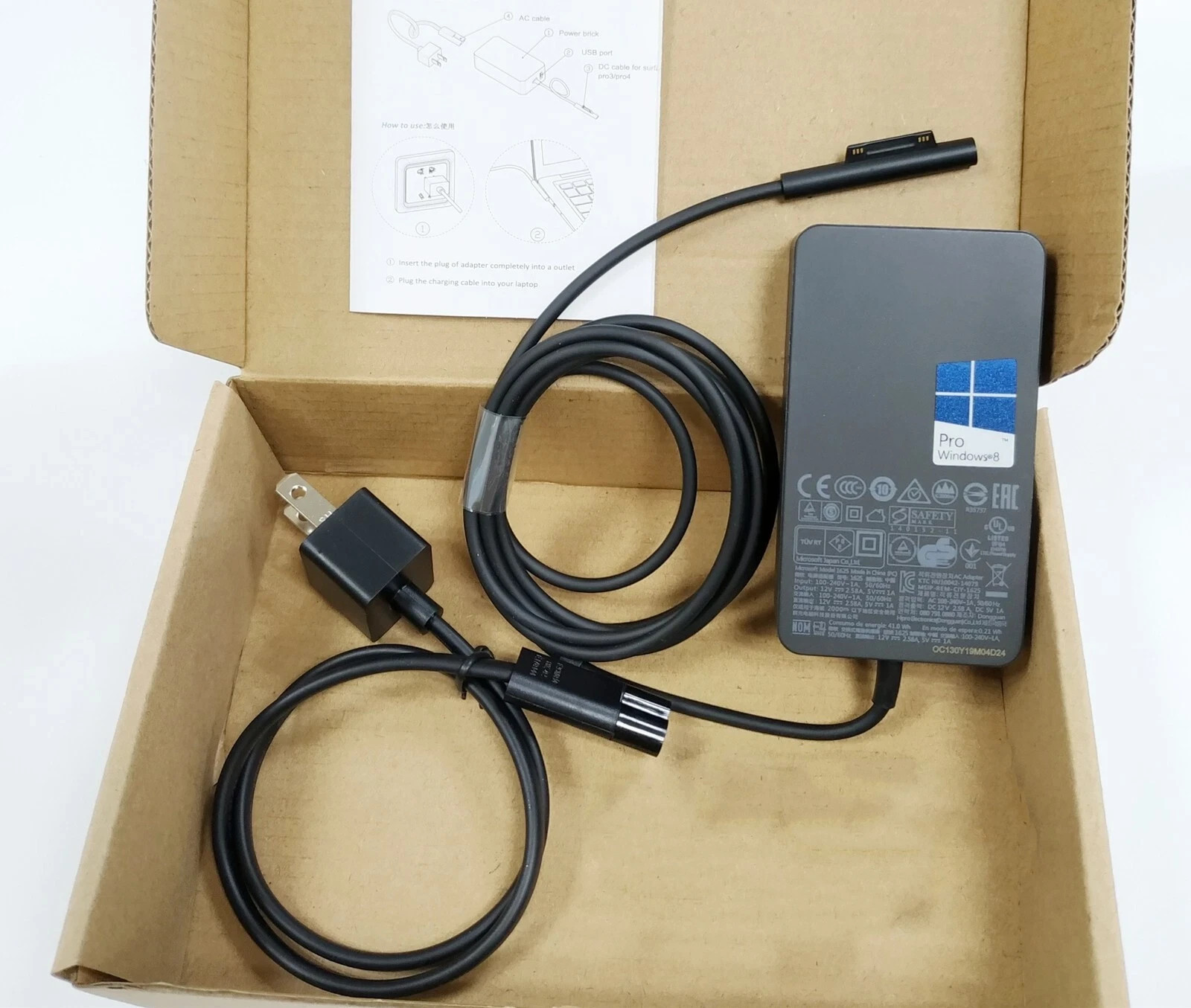 Genuine New  36W Charger For Microsoft Surface Pro 3 4 5 1625 1724 1796 1800 US