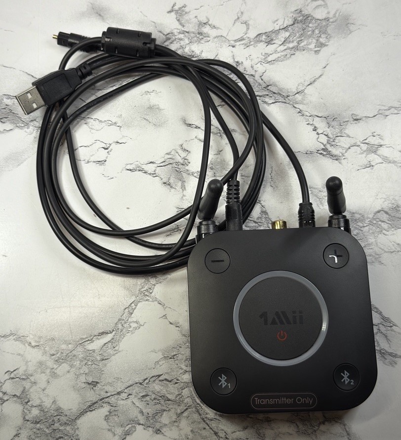 1Mii Bluetooth Audio Transmitter B06TX aptX Low Latency Long Range Adapter TV
