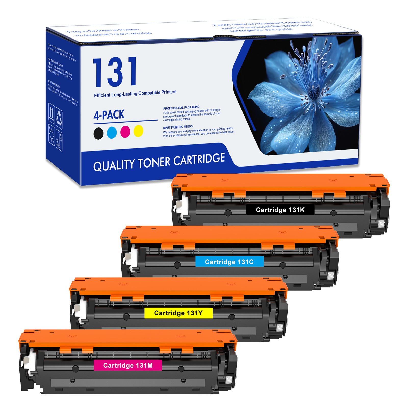 4P Compatible Toner Cartridges For Canon 131 imageCLASS MF8280CW MF624CW MF628CW