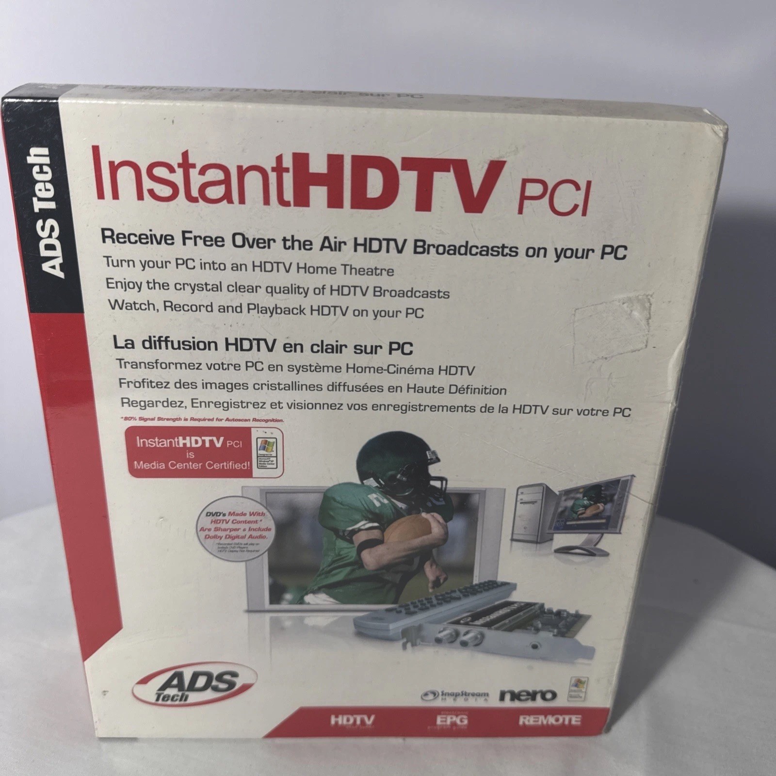 ADS Tech Instant HDTV PCI Digital TV Tuner Card Model PTV-380 PCI Adapter