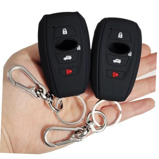 Soft Silicone Key Fob Cover, Compatible with Subaru Outback Forester 2 Pcs