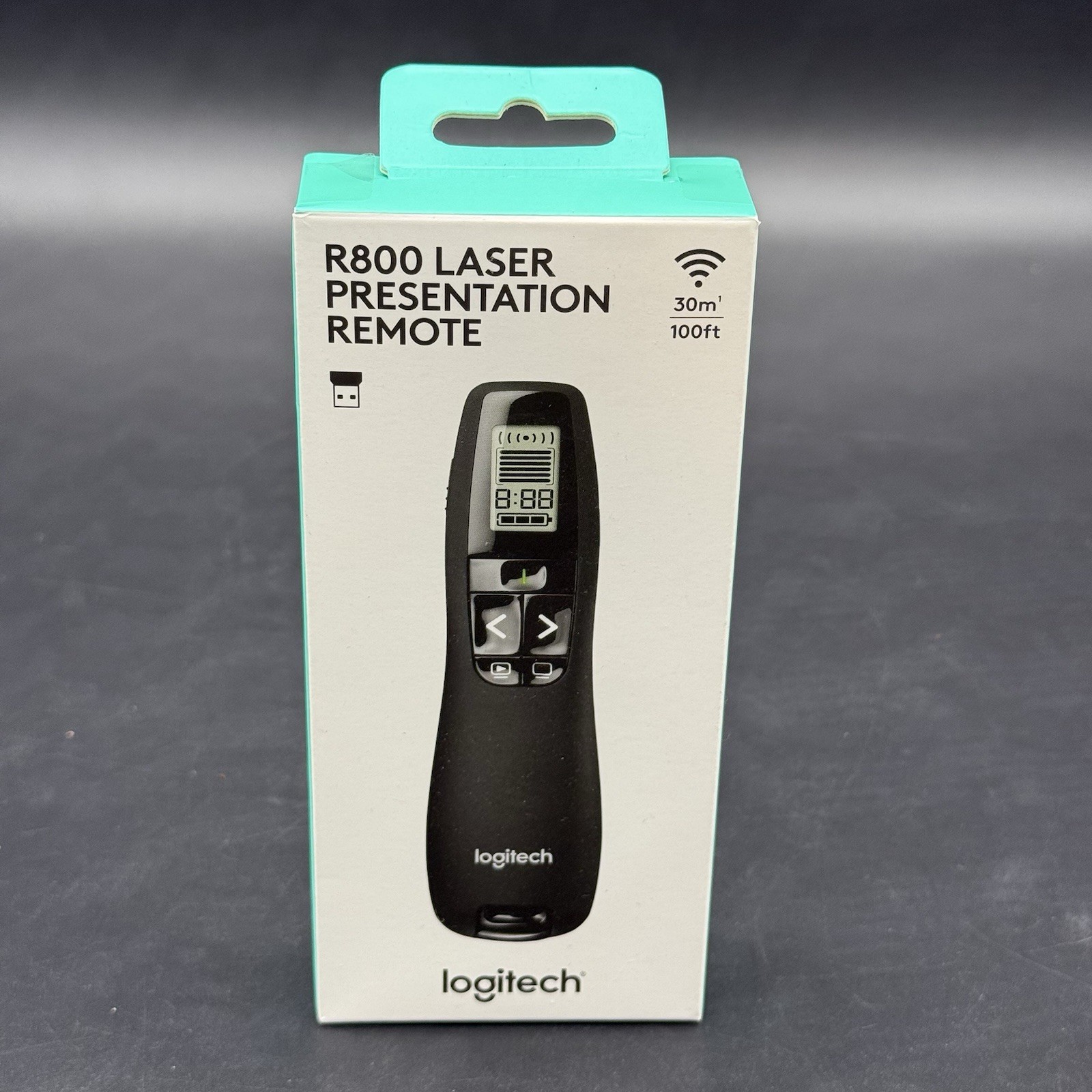 Logitech R800 Laser Presentation Remote 910-001350 Green Laser  New Sealed