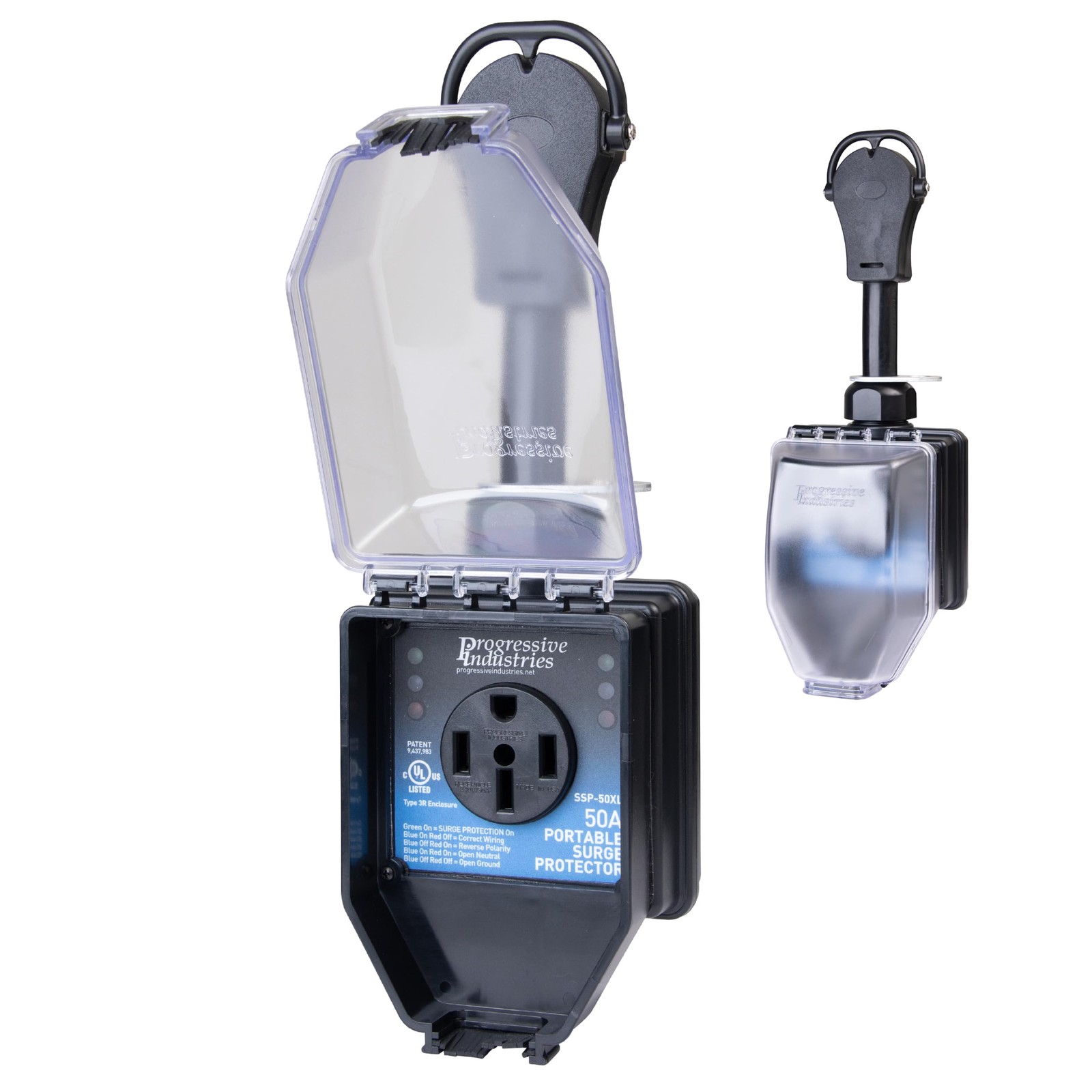 Progressive Industries Portable Surge Protector, 50 Amp with All Weather