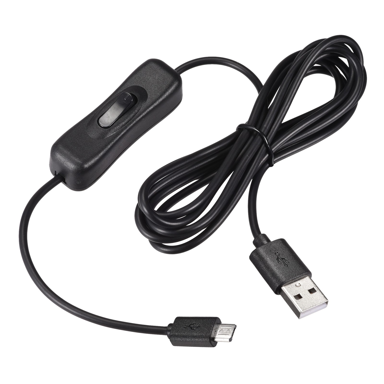 USB Cable with ON/Off Switch Male to Micro USB Male Extension Cord 6.56Ft