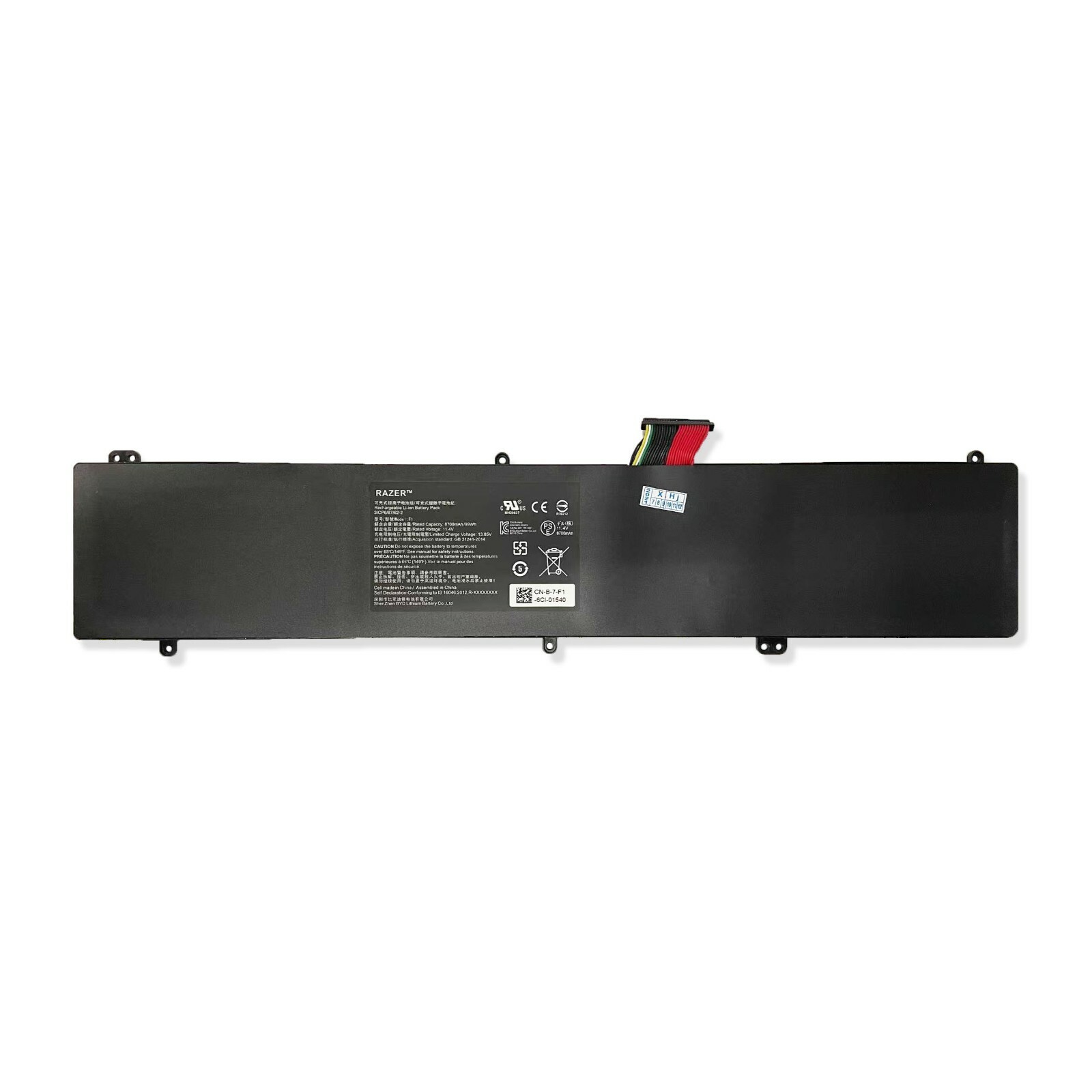 Original RZ09-0166 F1 Battery for Razer Blade Pro 17.3" 2017 RZ09-01663E52 99WH