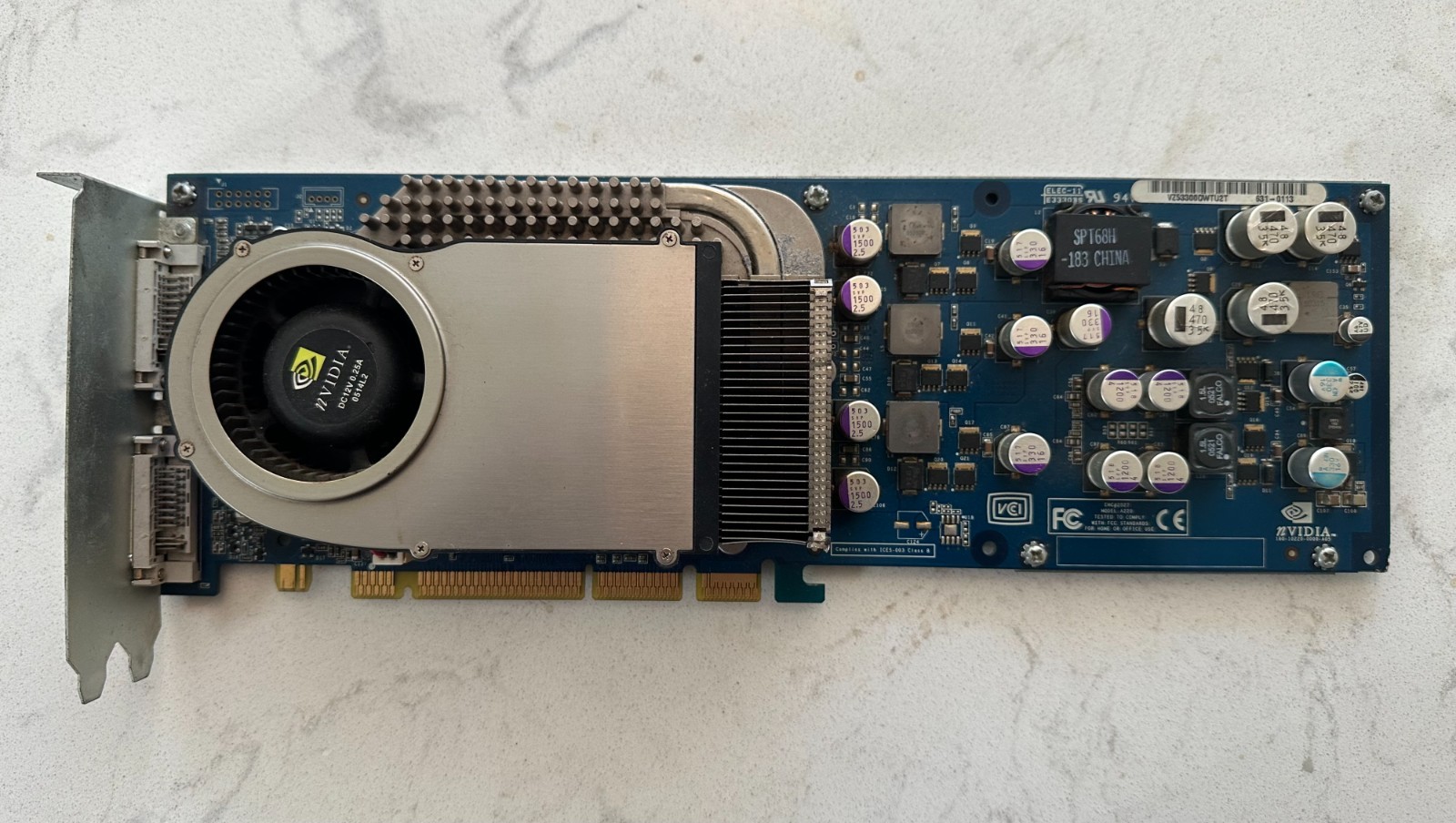 Rare Apple NVIDIA GeForce 6800 DDL AGP Power Mac G5 630-7221 NV40 Dual DVI
