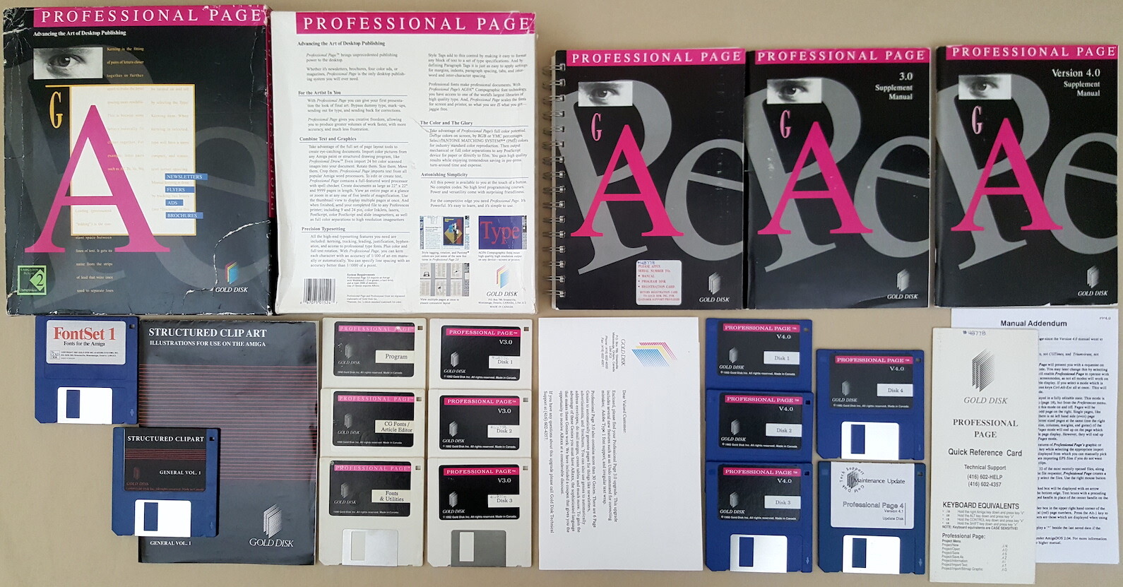 Professional Page v4.1 ©1992 Gold Disk Desktop Publishing for Amiga BOXED TESTED