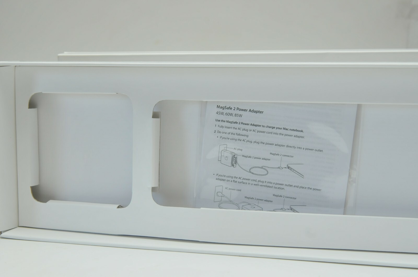 Original Empty Box for Apple MagSafe 2 60W AC Power Adapter For MacBook Pro