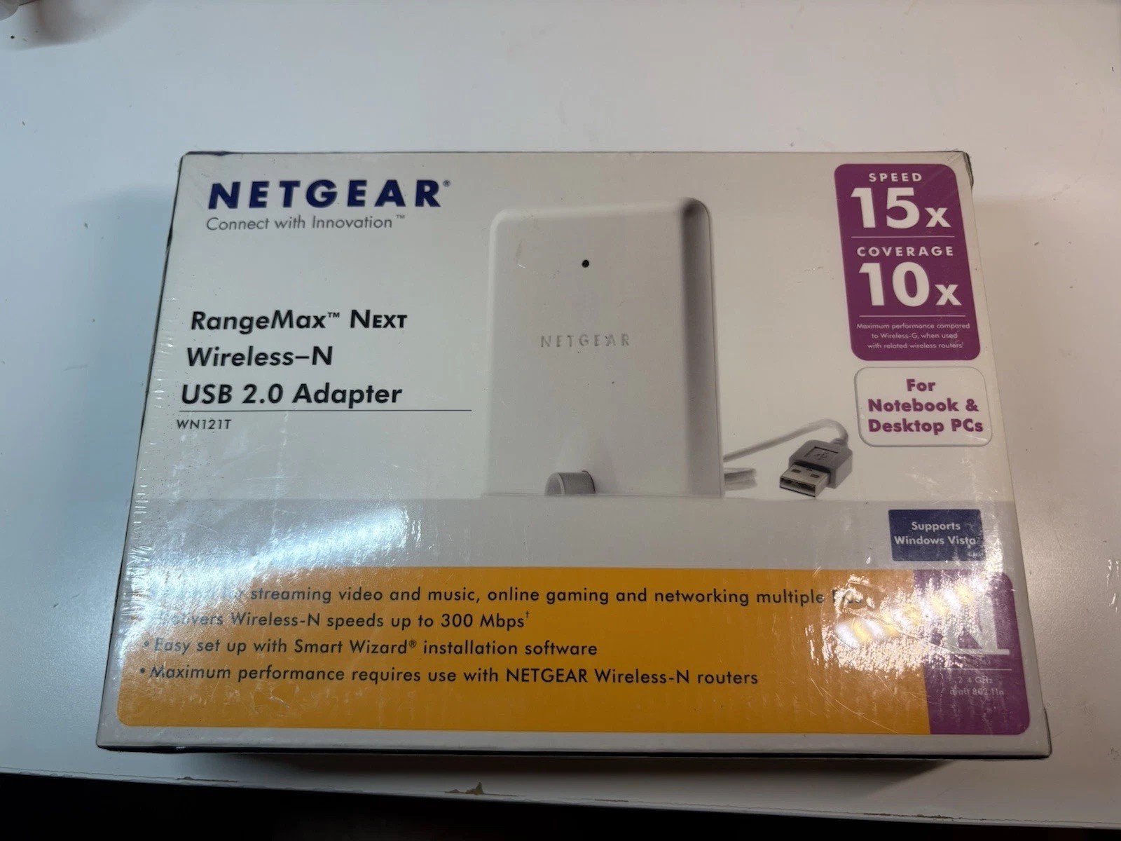Netgear Connect with innovation Range max  Next Wireless -USB 2.0 Adapter  WN12T