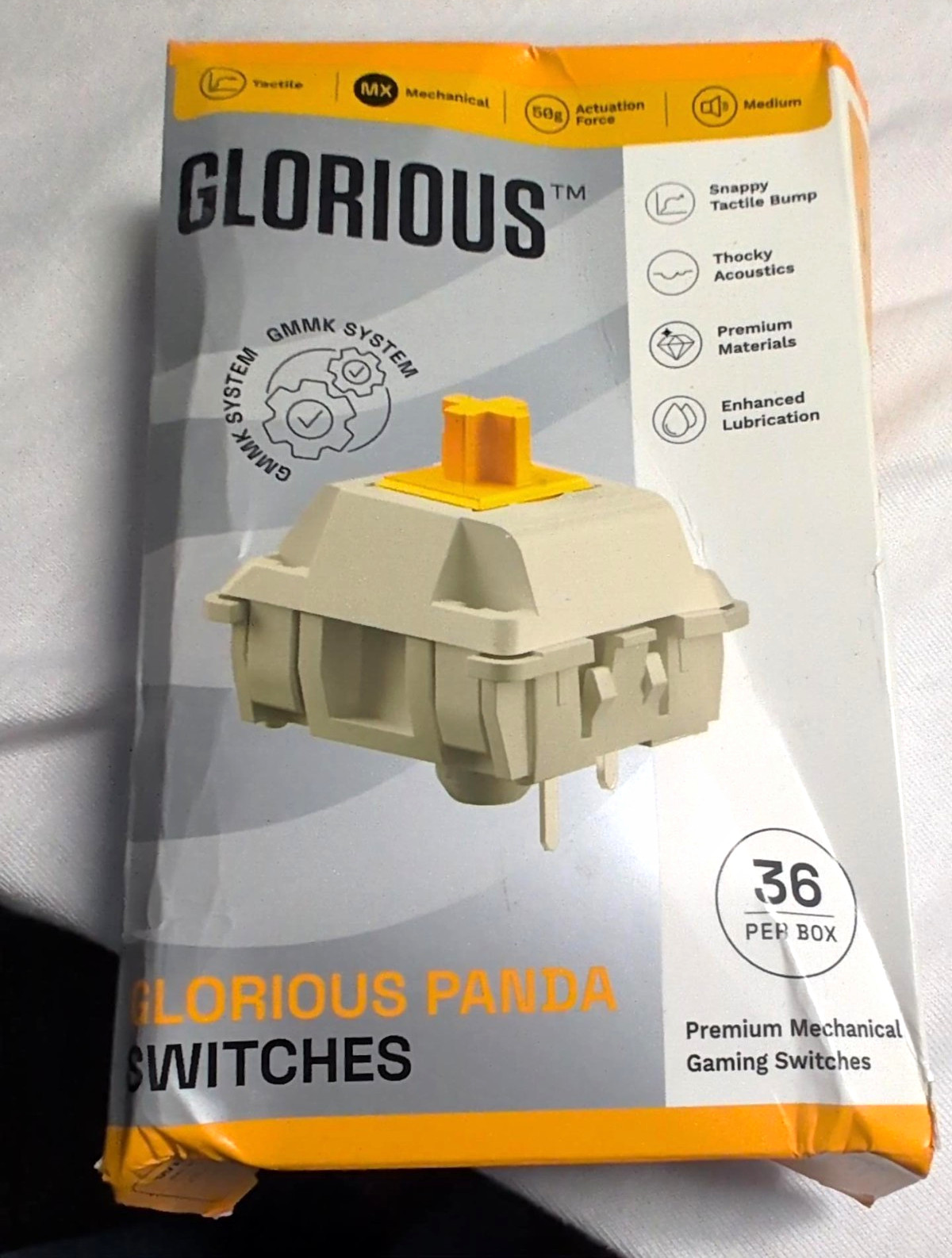 Glorious Panda Lubed MX Mechanical Keyboard Switches 36 Count GLO-KB-ACC