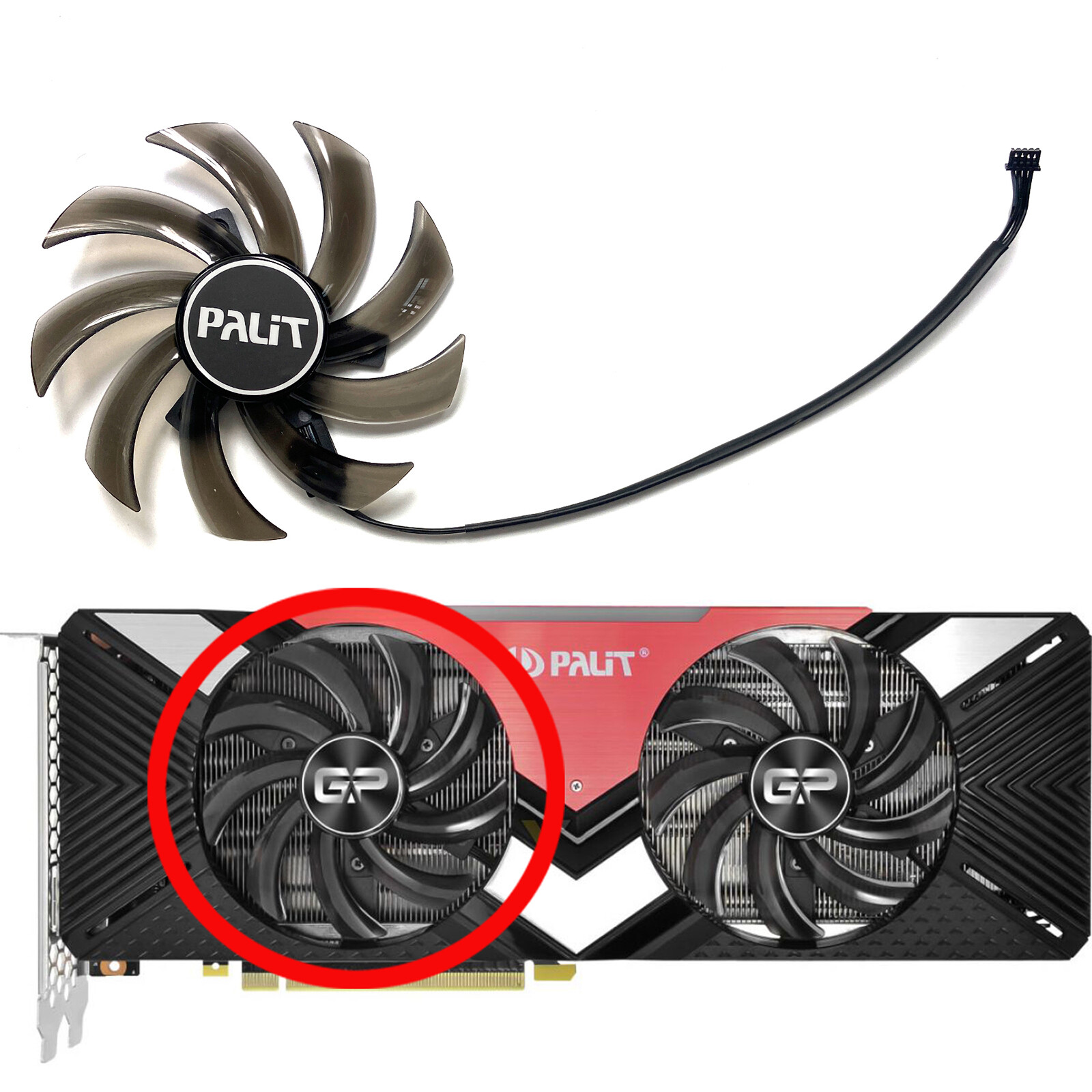 GA91S2U 85MM Cooling Fans for PALiT TX2070 2080 GAMING PRO/DUAL Graphic Card Fan