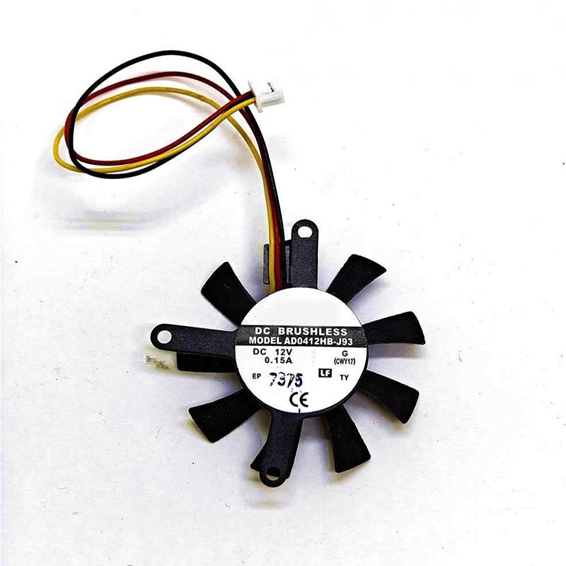 For AD0412HB-J93 Graphics Card 12V Industrial Control Fan Original